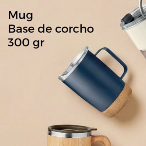 Mug Cerámica Base corcho.